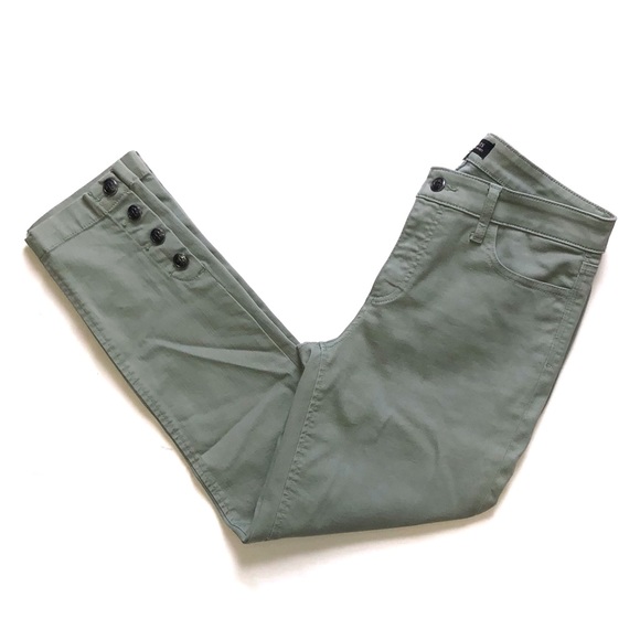 Talbots Jeans Green Ankle Button Size 6 - Picture 1 of 9